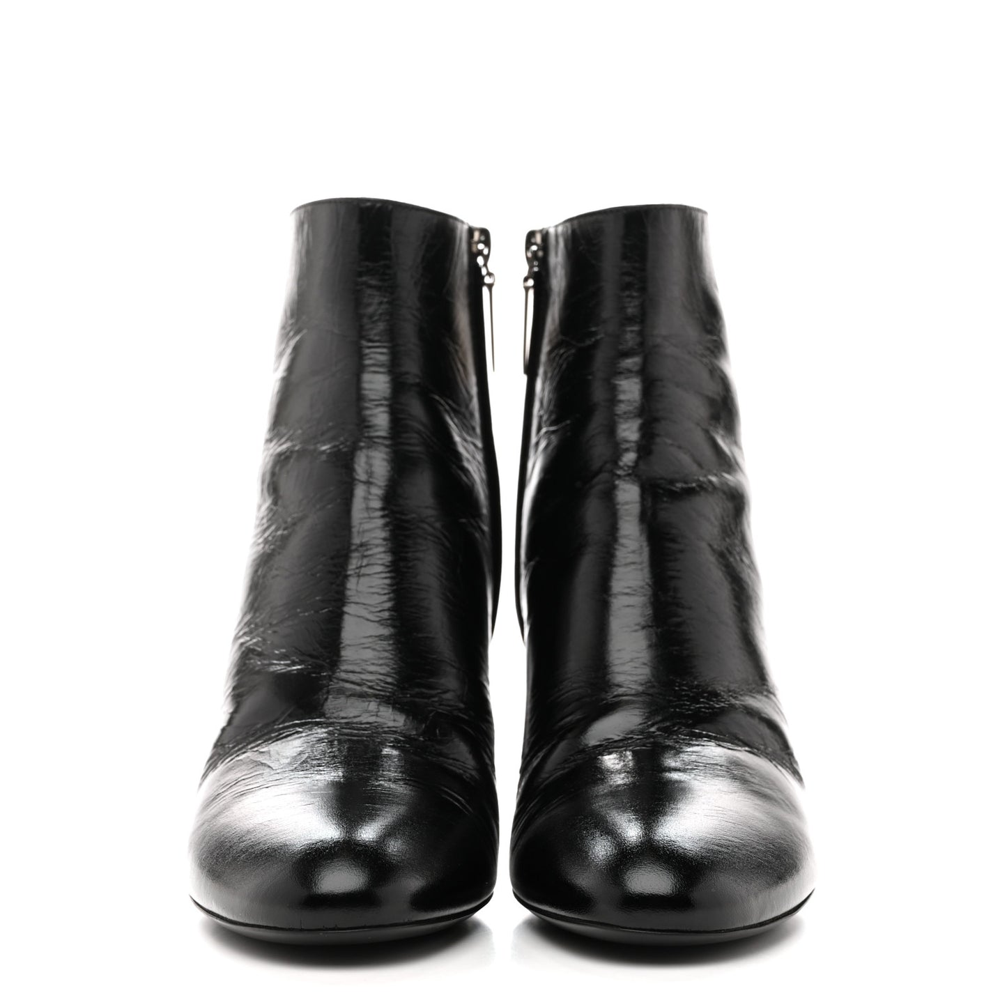 Calfskin Loulou 70 Uniform Ankle Boots 36 Black