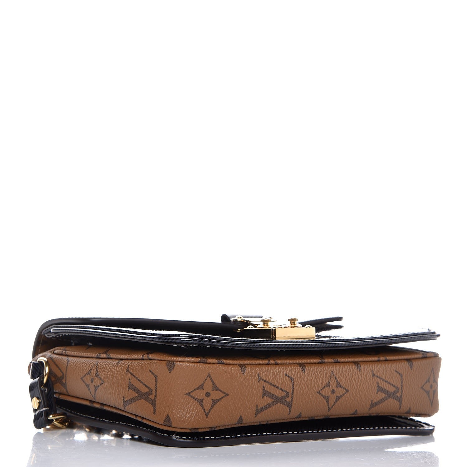 Louis Vuitton Shiny Epi Reverse Monogram Pochette Metis Mini Marine 4 of 7
