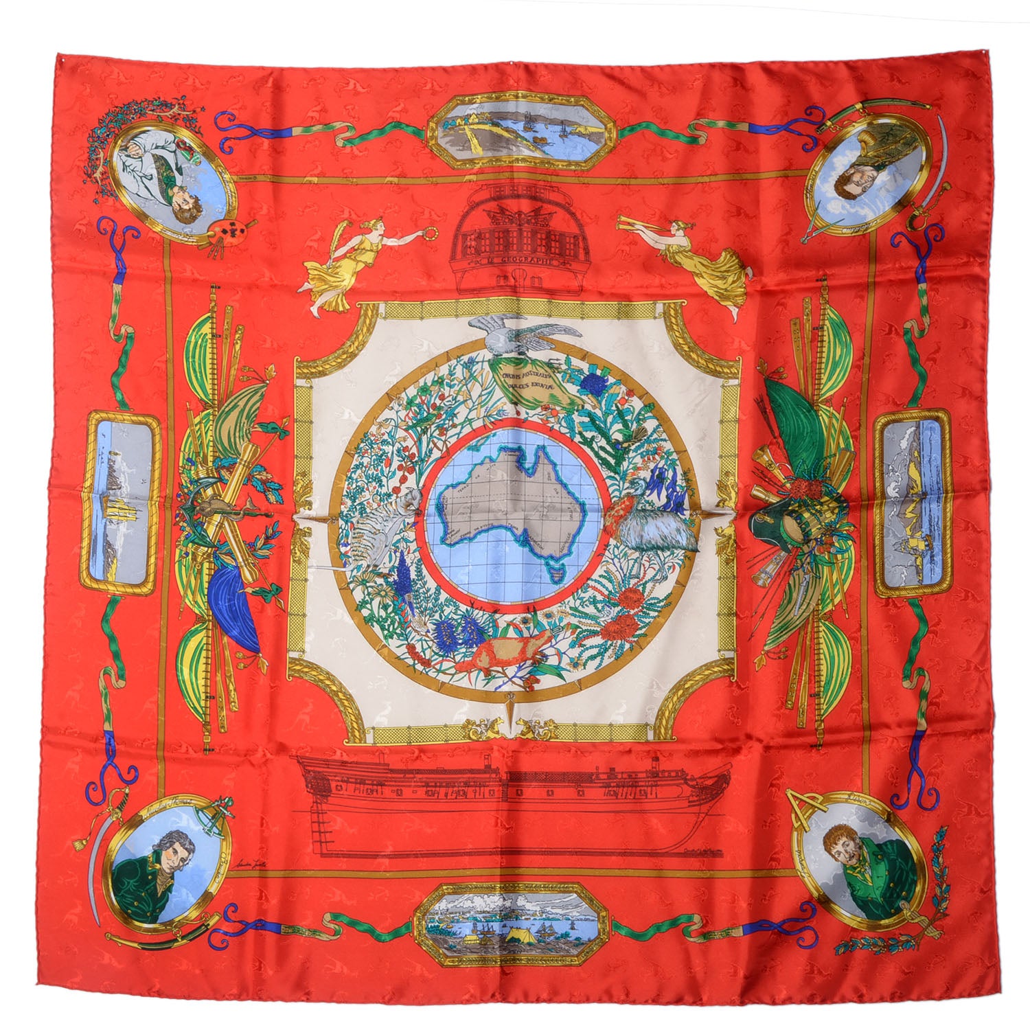 Hermes Silk Le Geographe Scarf 90 2 of 6