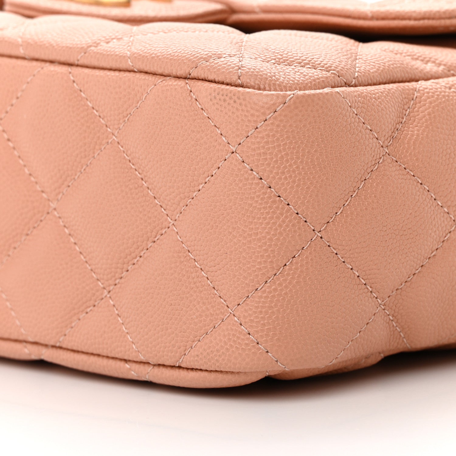 Chanel Caviar Quilted Wavy CC Hobo Beige 10 of 13