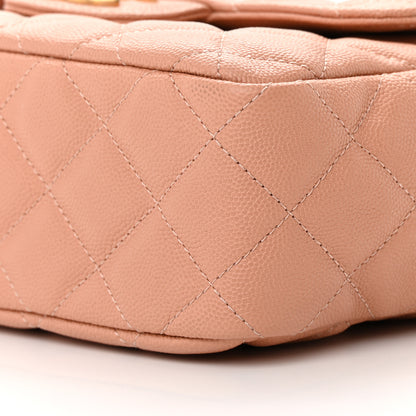 Chanel Caviar Quilted Wavy CC Hobo Beige 10 of 13