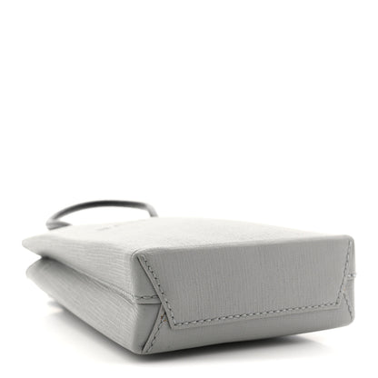 Balenciaga Squared Calfskin Logo Shopping Phone Holder Bag Balenciaga Grey 4 of 11