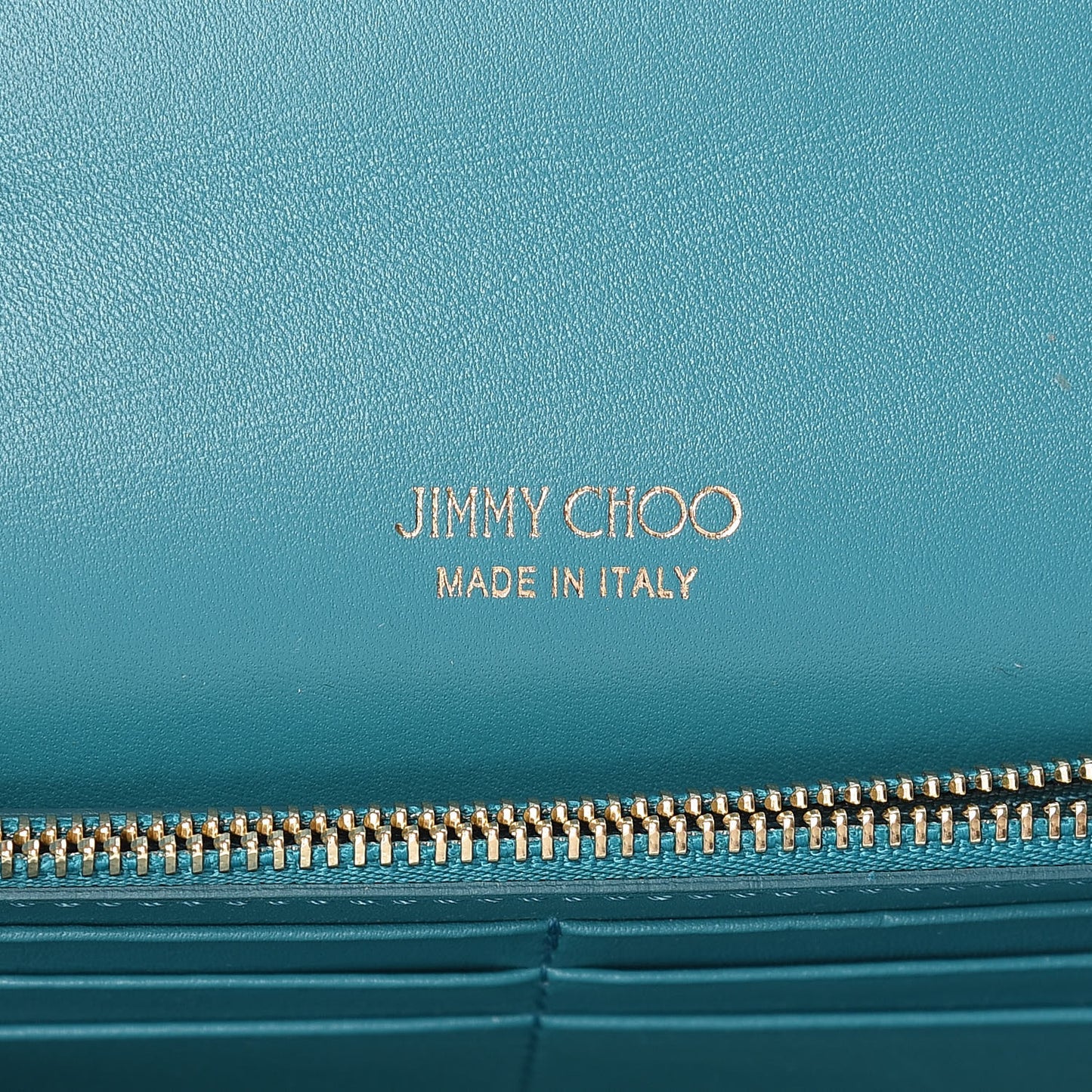 Patent Milla Wallet on Chain Turquoise