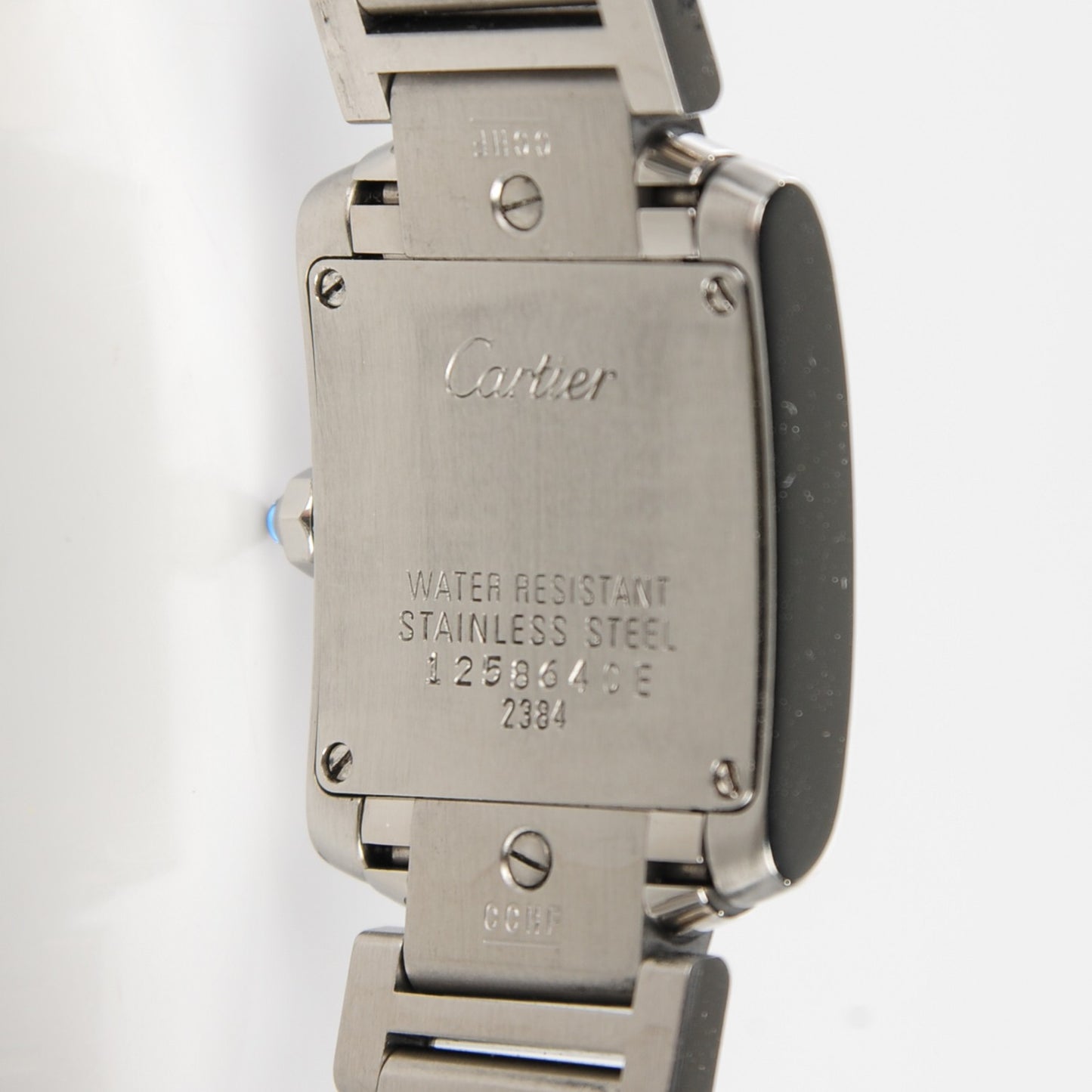 Stainless Steel 20mm Tank Francaise Quartz Watch