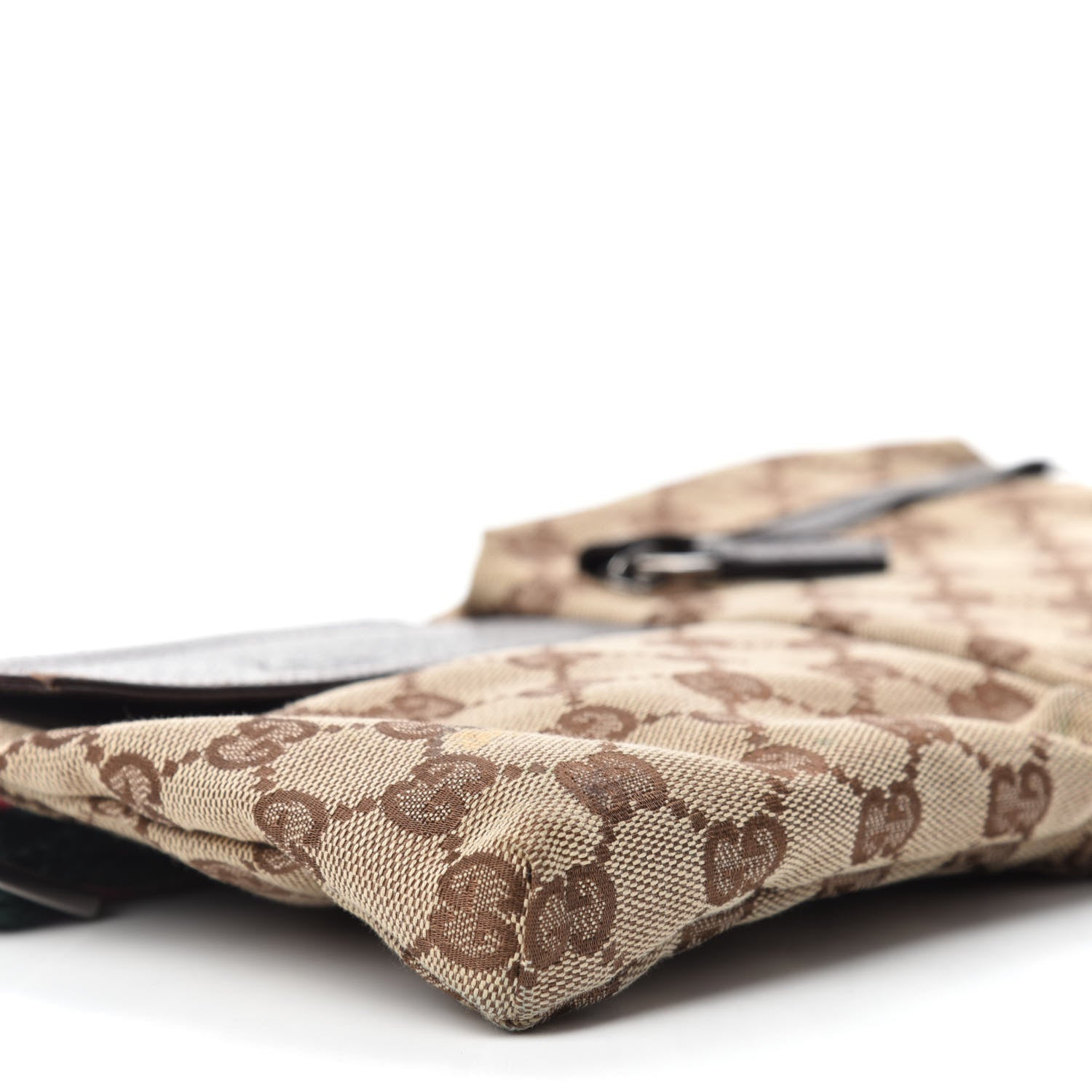 Gucci Monogram Web Belt Bag Dark Brown 10 of 11