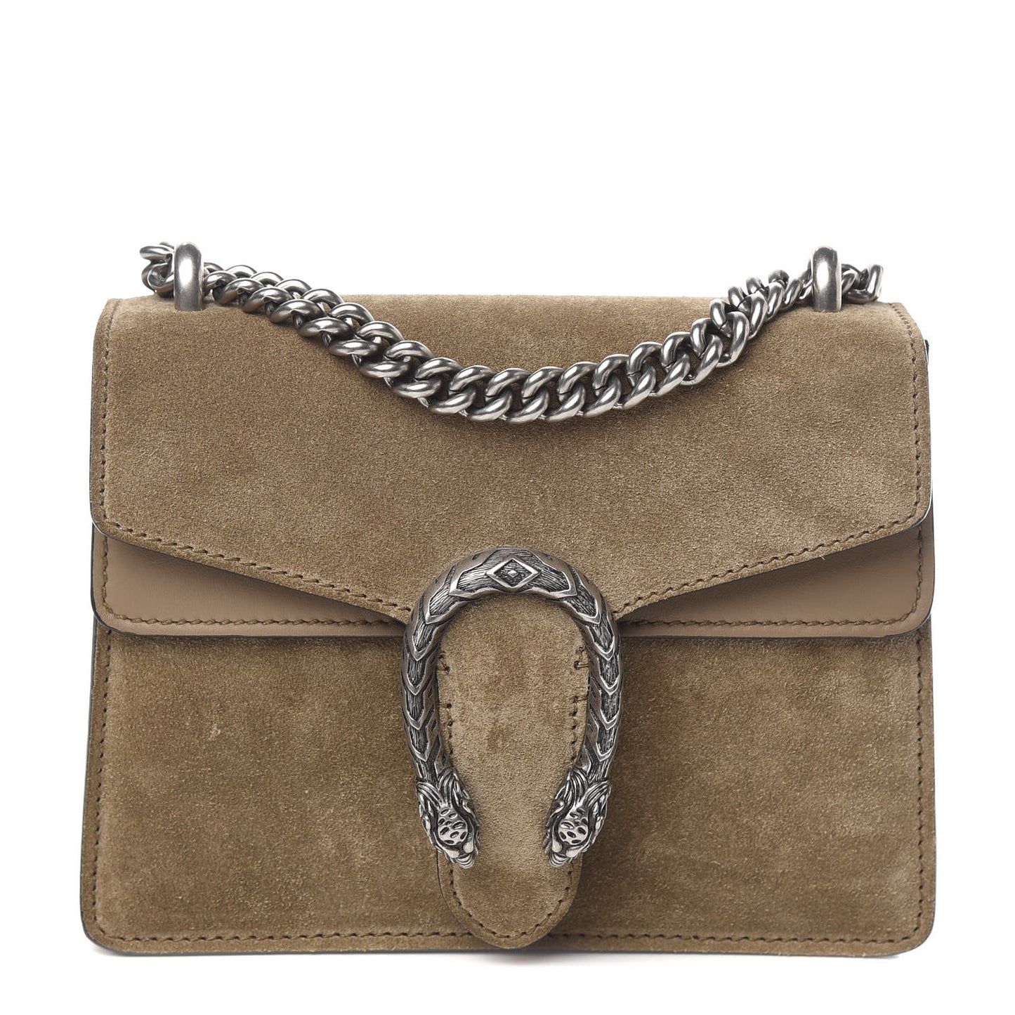 Suede Mini Dionysus Shoulder Bag Taupe