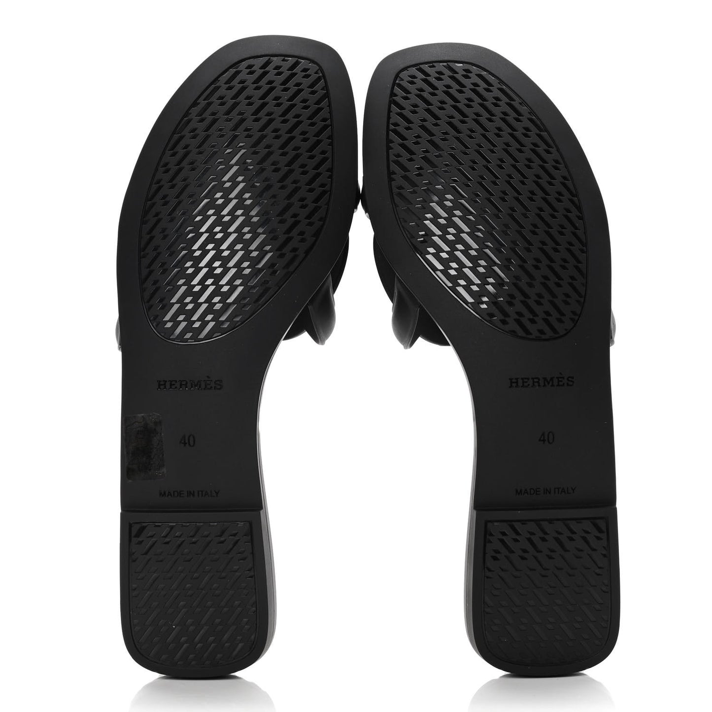 Rubber Aloha Sandals 40 Black
