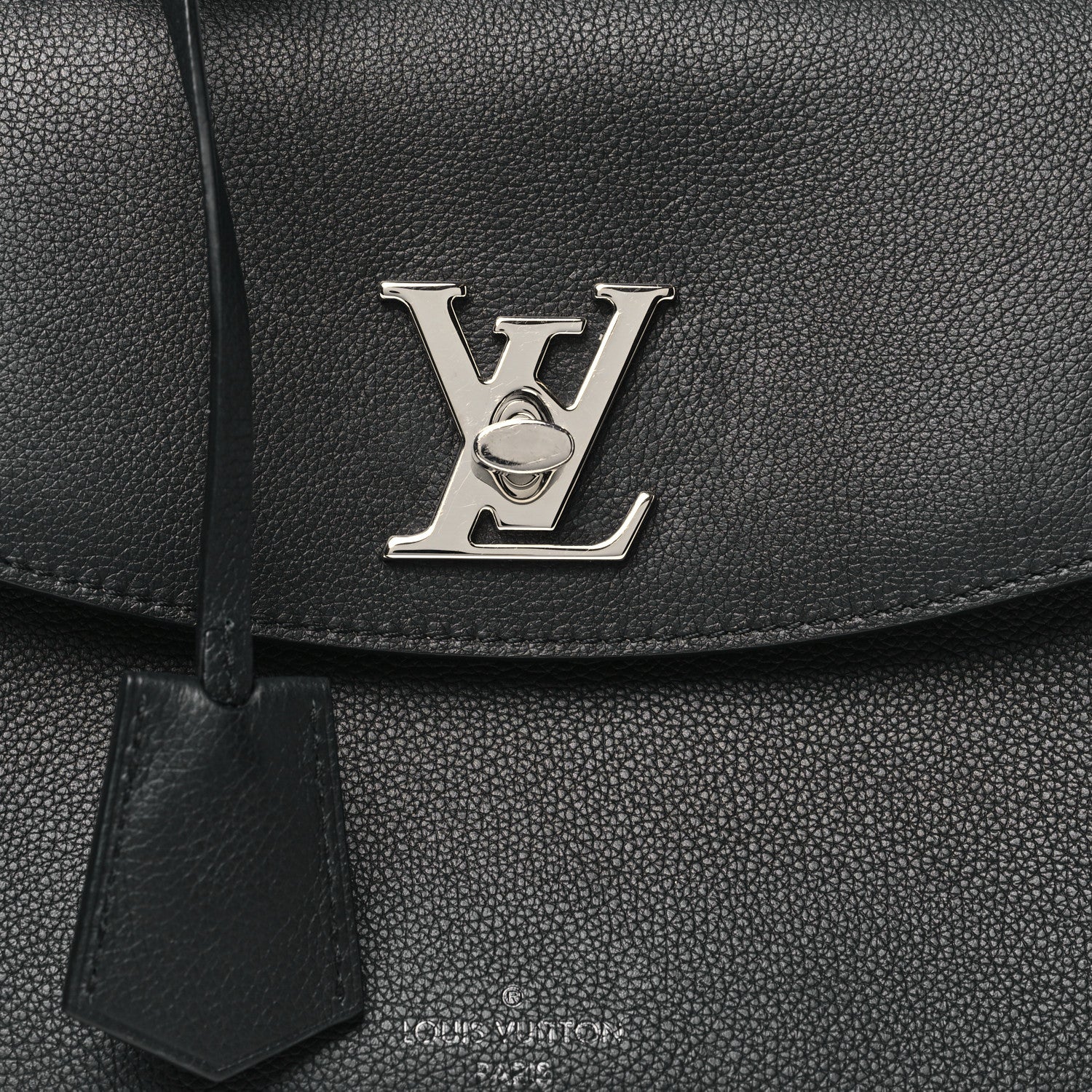 Louis Vuitton Calfskin Lockme Ever BB Black 7 of 9