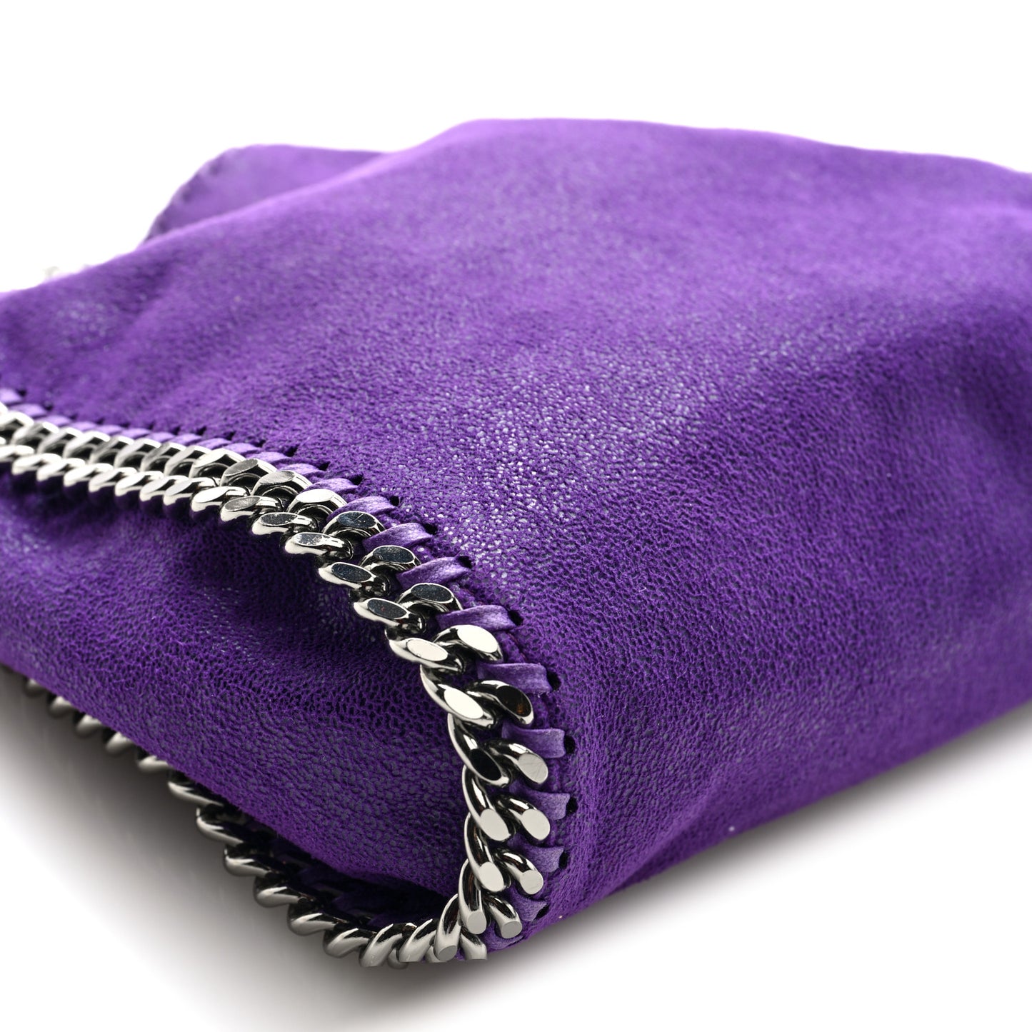 Shaggy Deer Mini Falabella Fold Over Tote Bright Purple