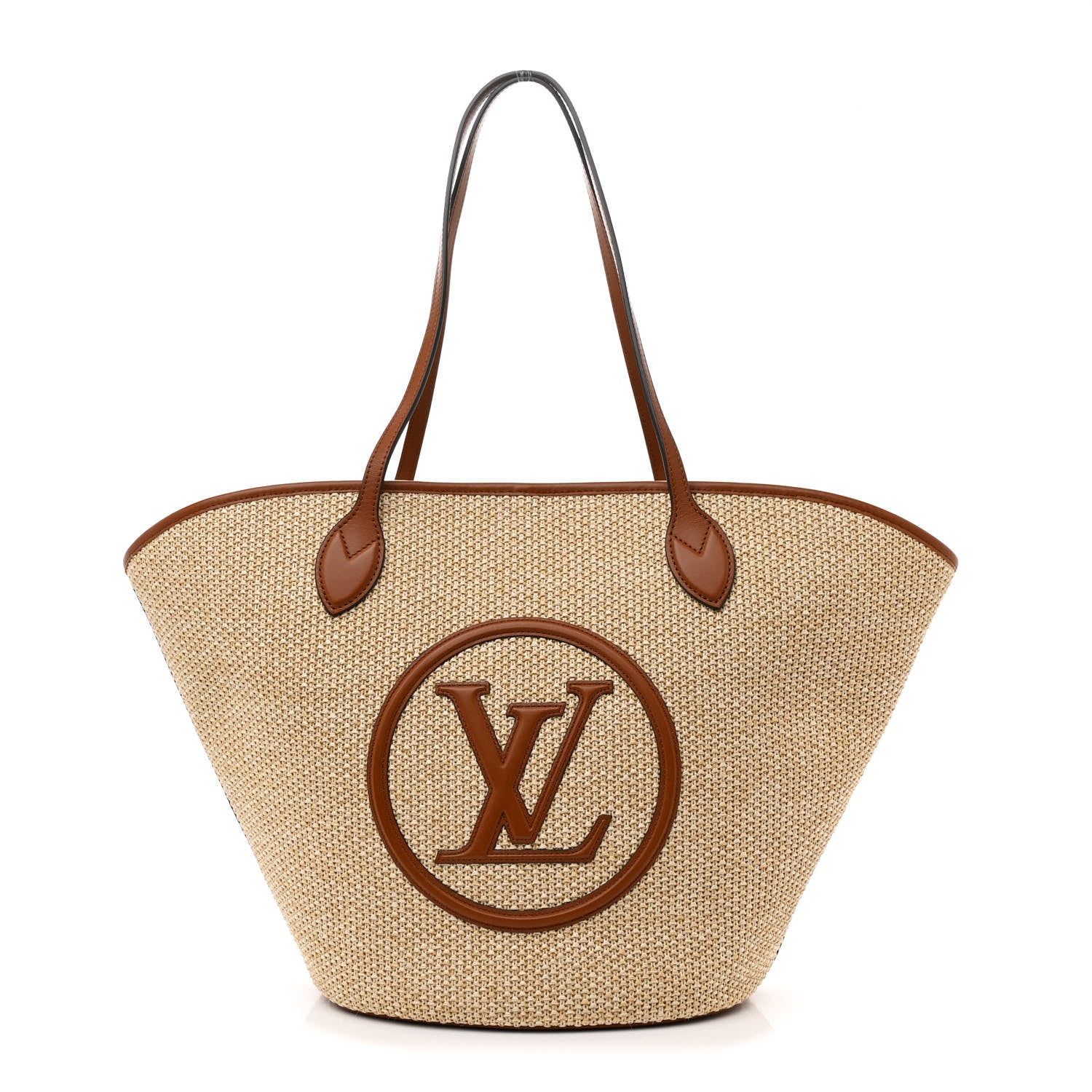 Louis Vuitton Raffia Saint Jacques Tote Caramel 1 of 11