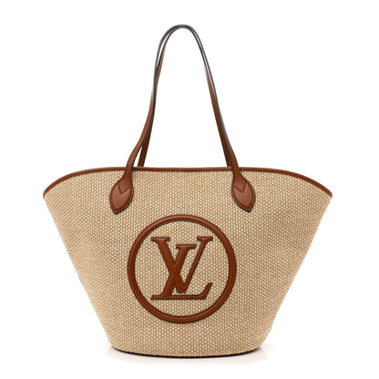 Louis Vuitton Raffia Saint Jacques Tote Caramel 1 of 11