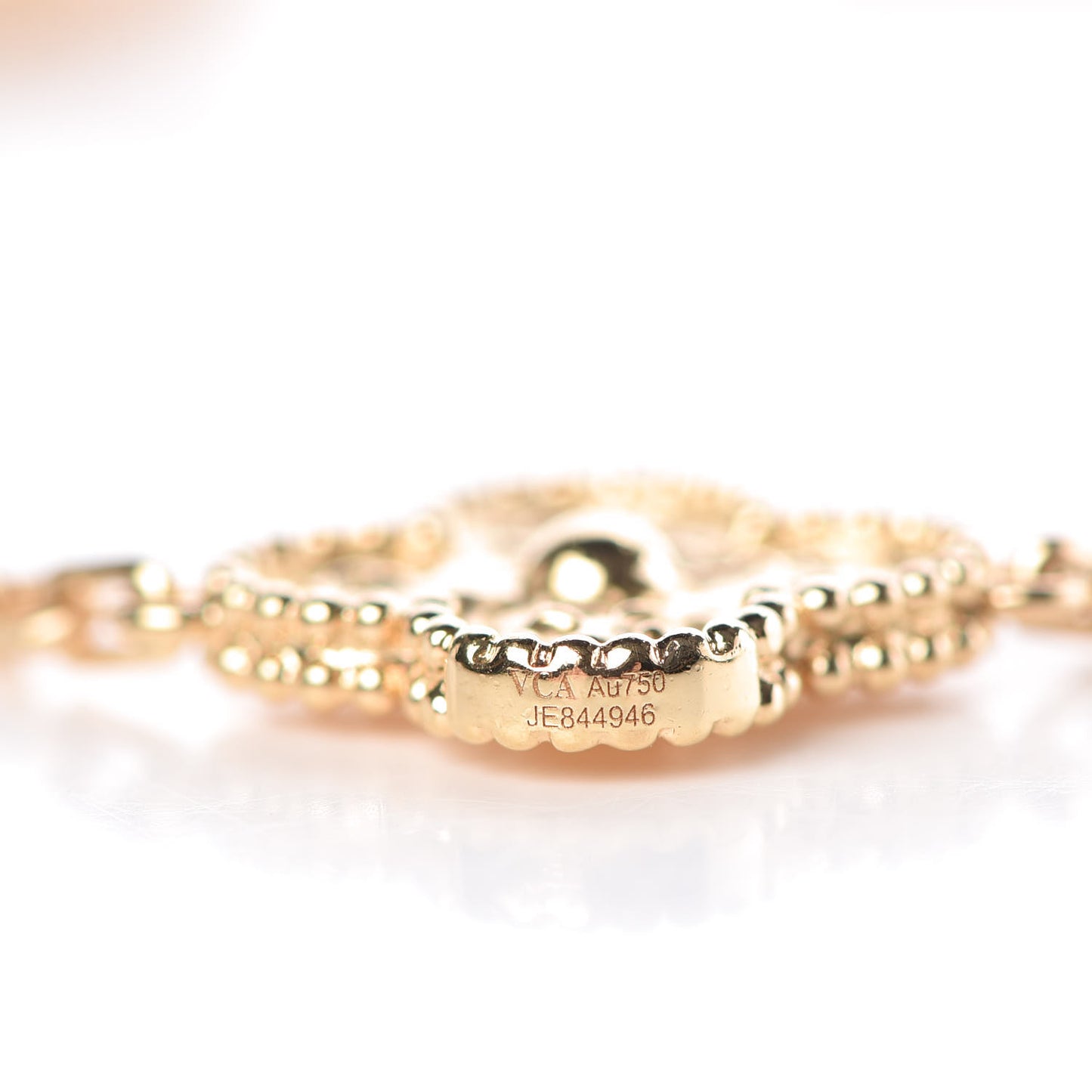 18K Yellow Gold 10 Motifs Vintage Alhambra Necklace