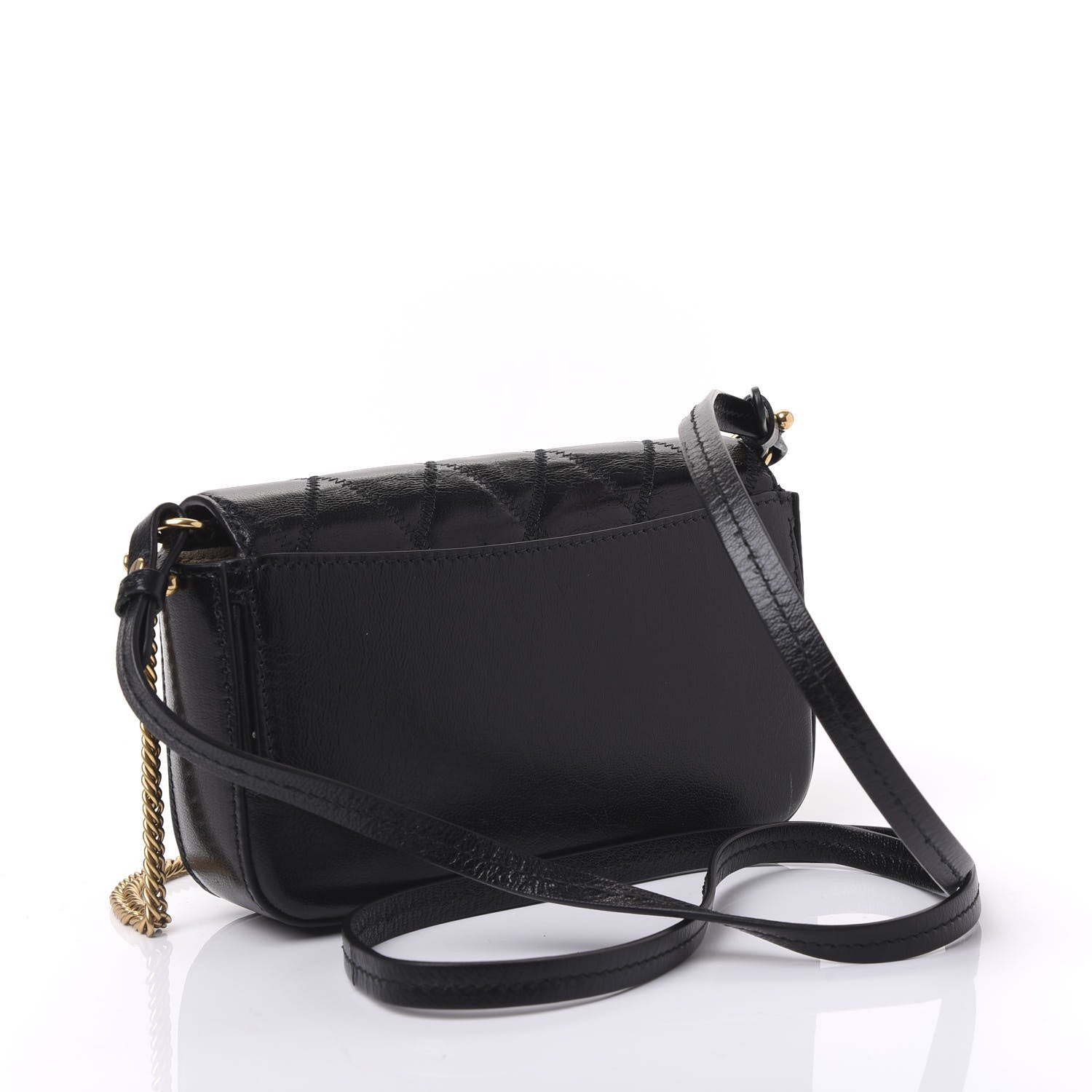 Givenchy Goatskin Quilted GV3 Mini Pocket Convertible Bag Black 2 of 8