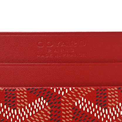 Goyard Goyardine Saint Sulpice Card Holder Red 6 of 8