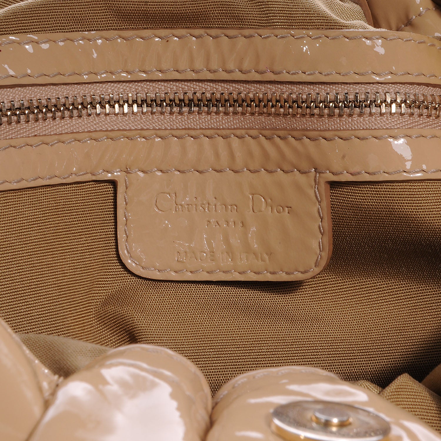 Christian Dior Patent Cannage Medium Le Trente Tote Beige 6 of 8