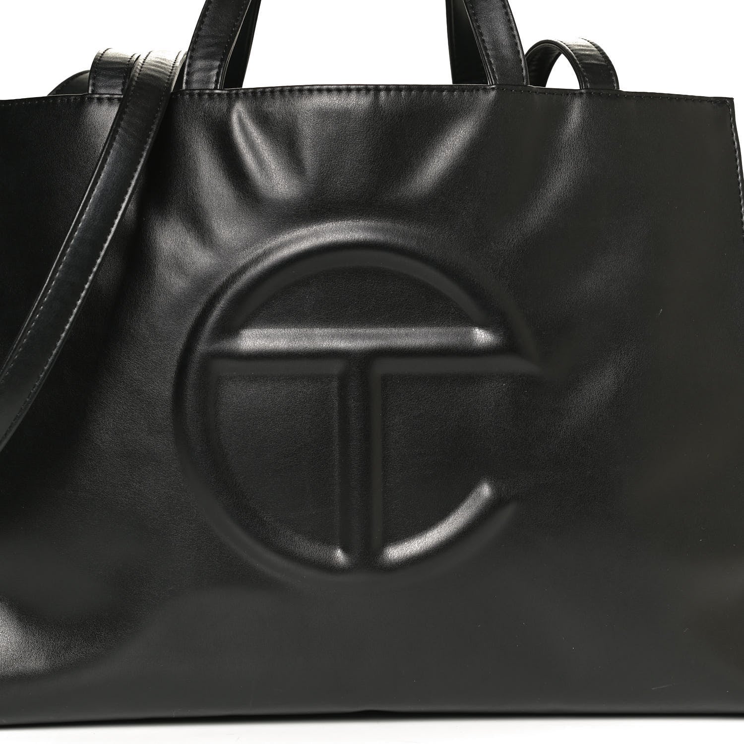 Telfar Vegan Leather Medium Shopping Bag Black 9 of 13