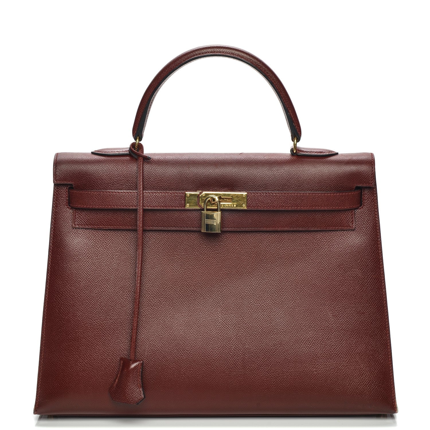 Hermes Courchevel Kelly Sellier 35 Rouge H 1 of 27