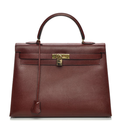 Hermes Courchevel Kelly Sellier 35 Rouge H 1 of 27