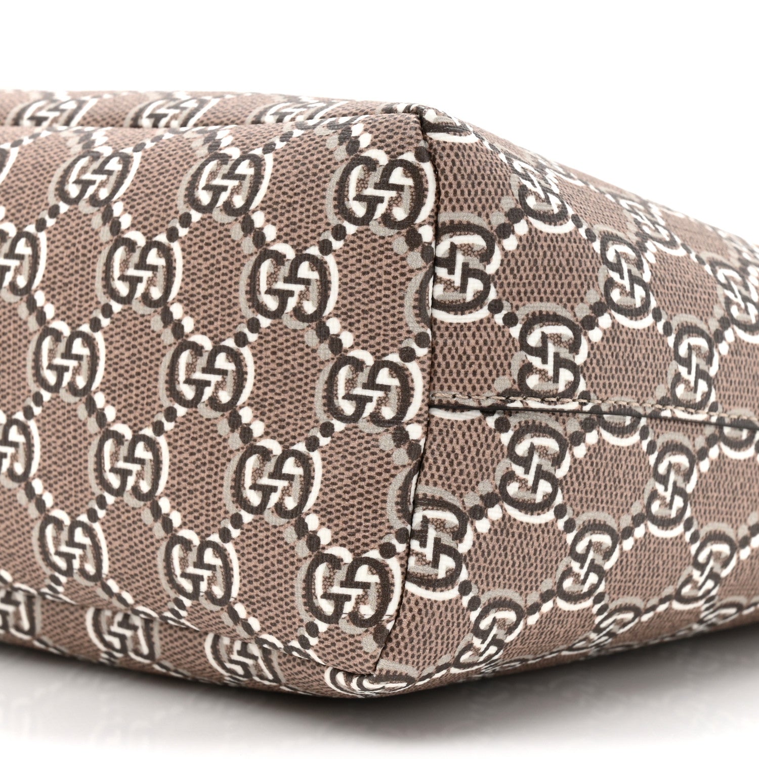 Gucci GG Shadow Monogram Super Mini Ophidia Shoulder Bag Taupe 9 of 10