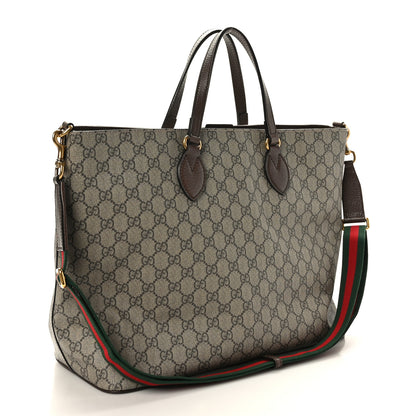 Gucci Soft GG Supreme Monogram Courrier Medium Crossbody Tote Beige New Acero 3 of 9