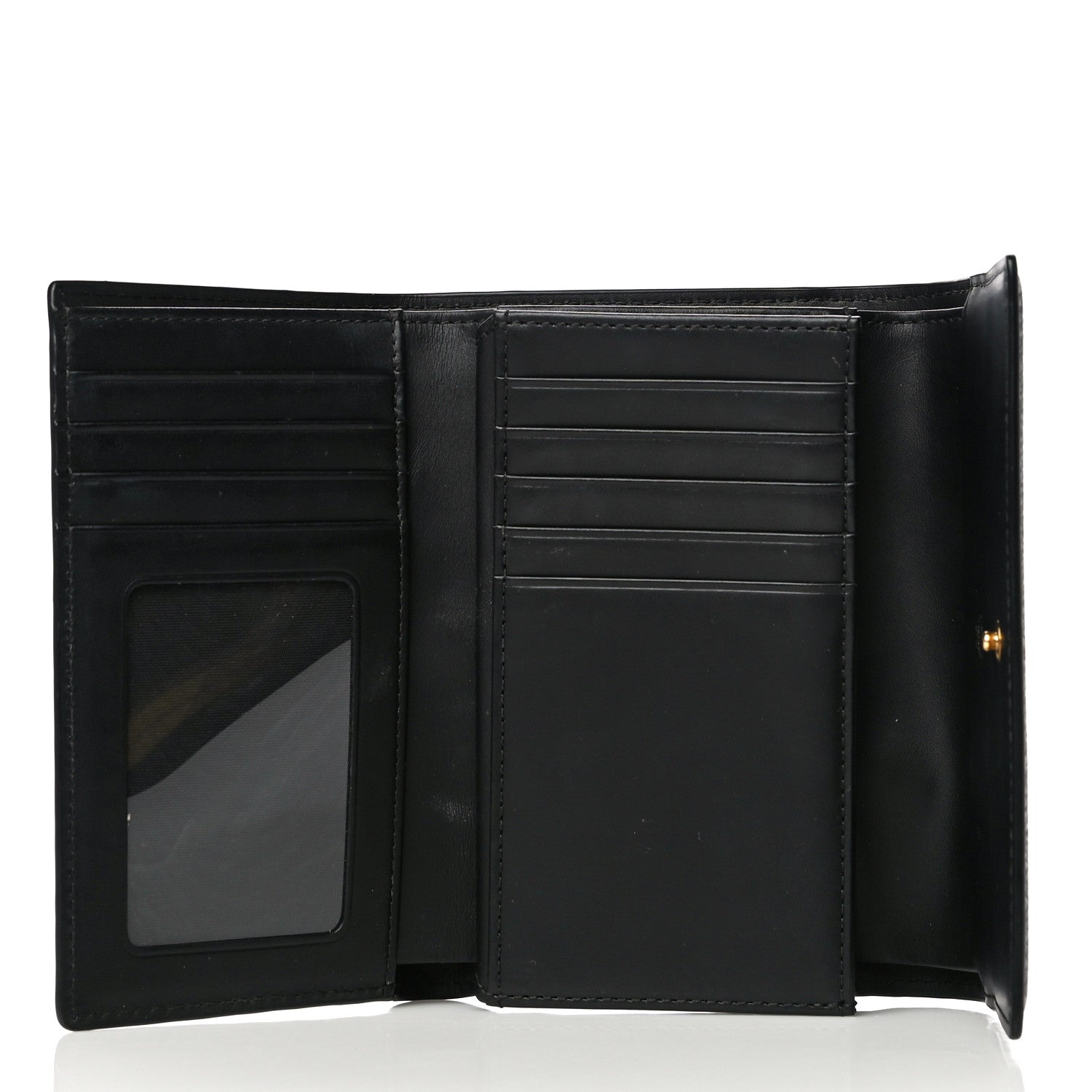 MCM Calfskin Milla Tri-Fold Wallet Black 5 of 15
