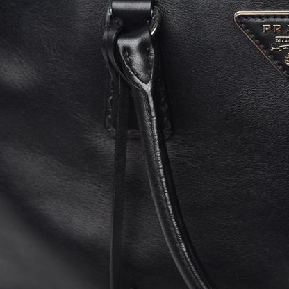Prada City Calf Medium Galleria Double Zip Tote Black 15 of 16
