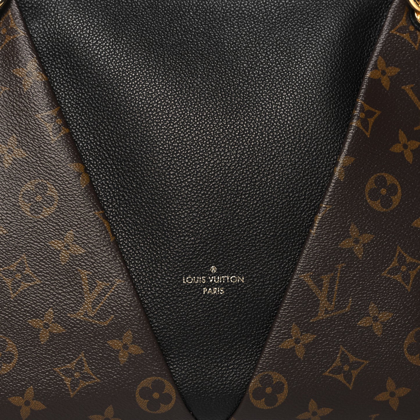 Monogram V Tote MM Black