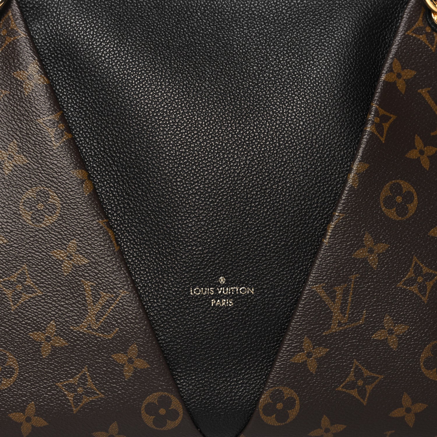 Louis Vuitton Monogram V Tote MM Black 7 of 9