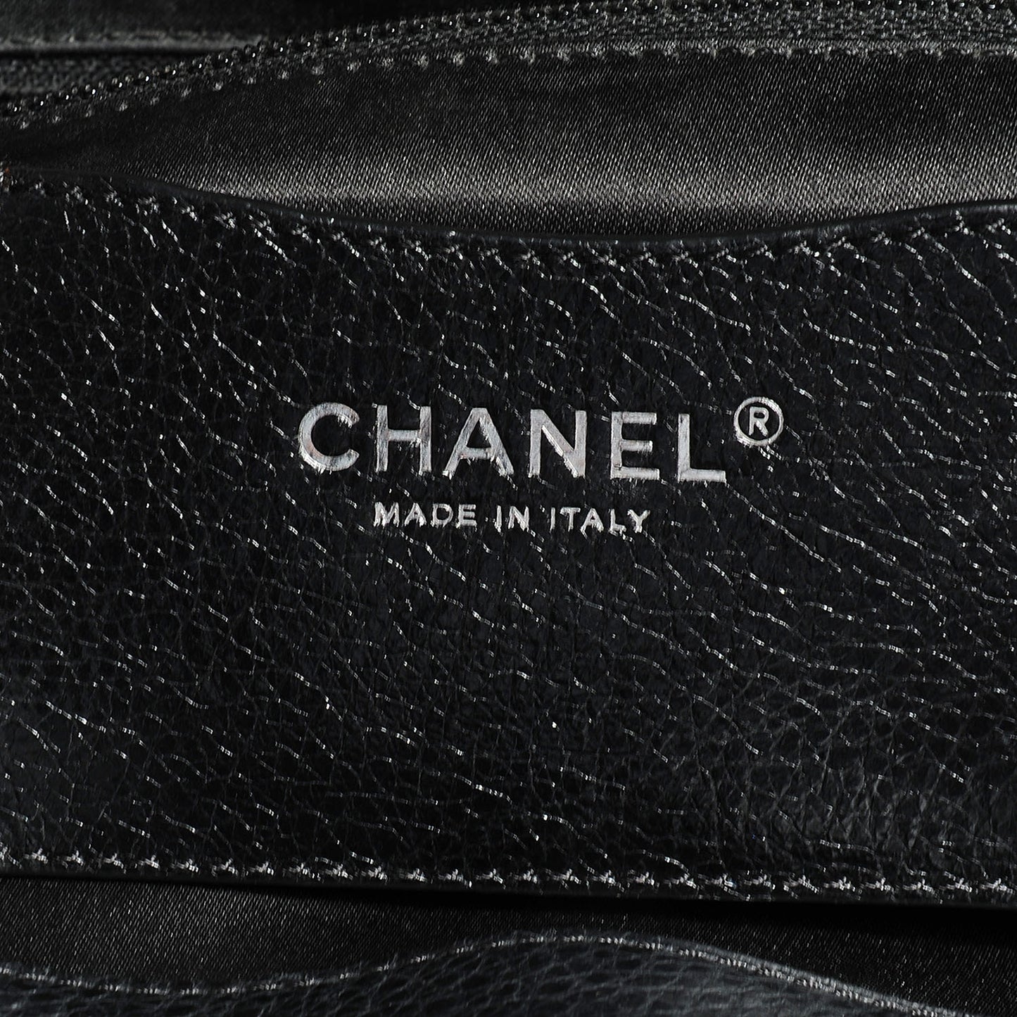 Glazed Calfskin Large On The Road Tote Black