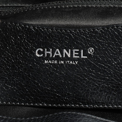 Chanel Glazed Calfskin Large On The Road Tote Black 6 of 7