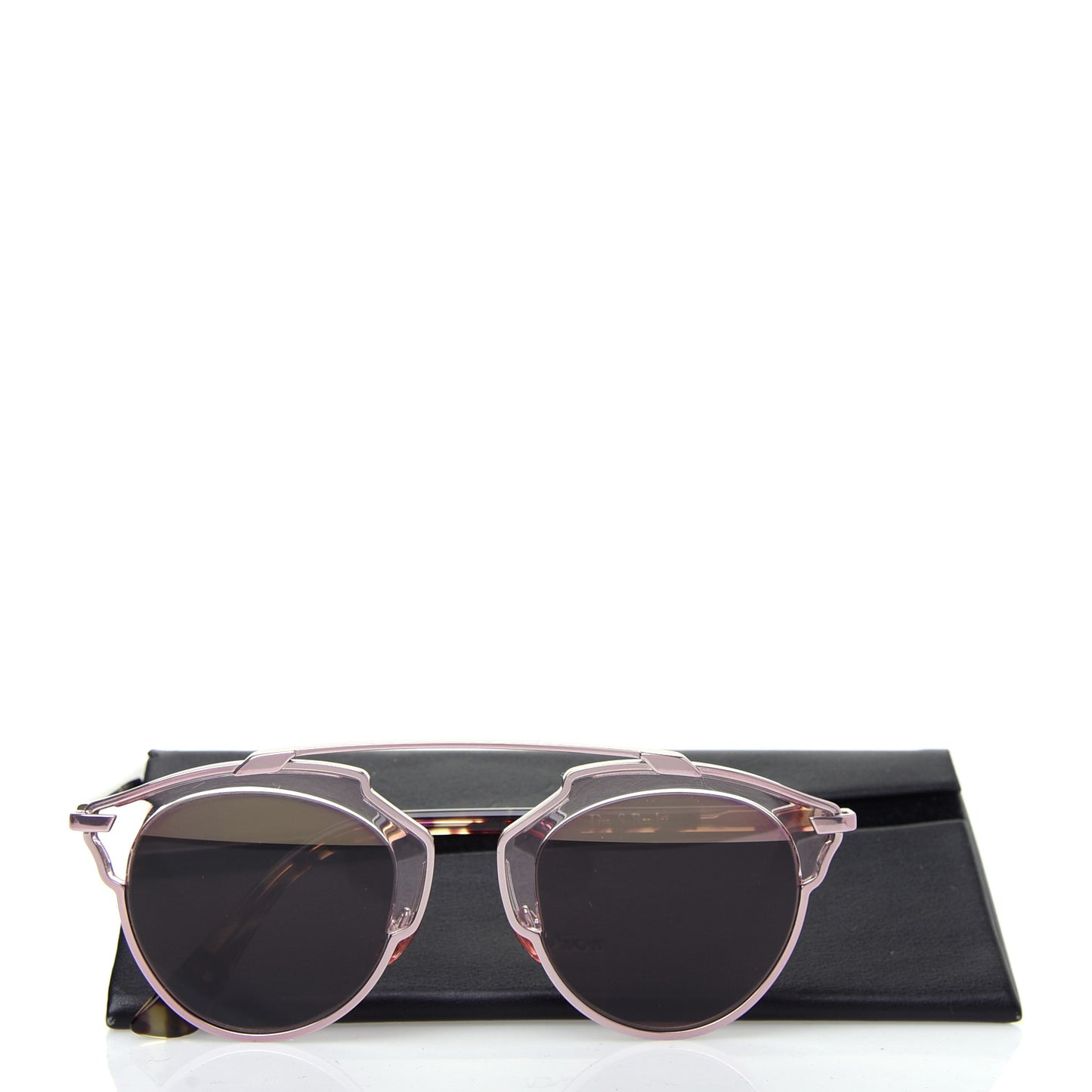Mirrored So Real Sunglasses Pink Tortoise