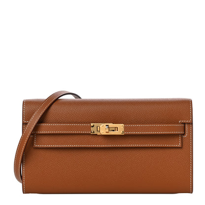 Hermes Epsom Kelly Wallet To Go Gold 1 of 10