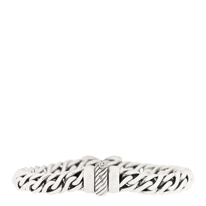 David Yurman Sterling Silver Diamond X Wheat Chain Bracelet 2 of 3