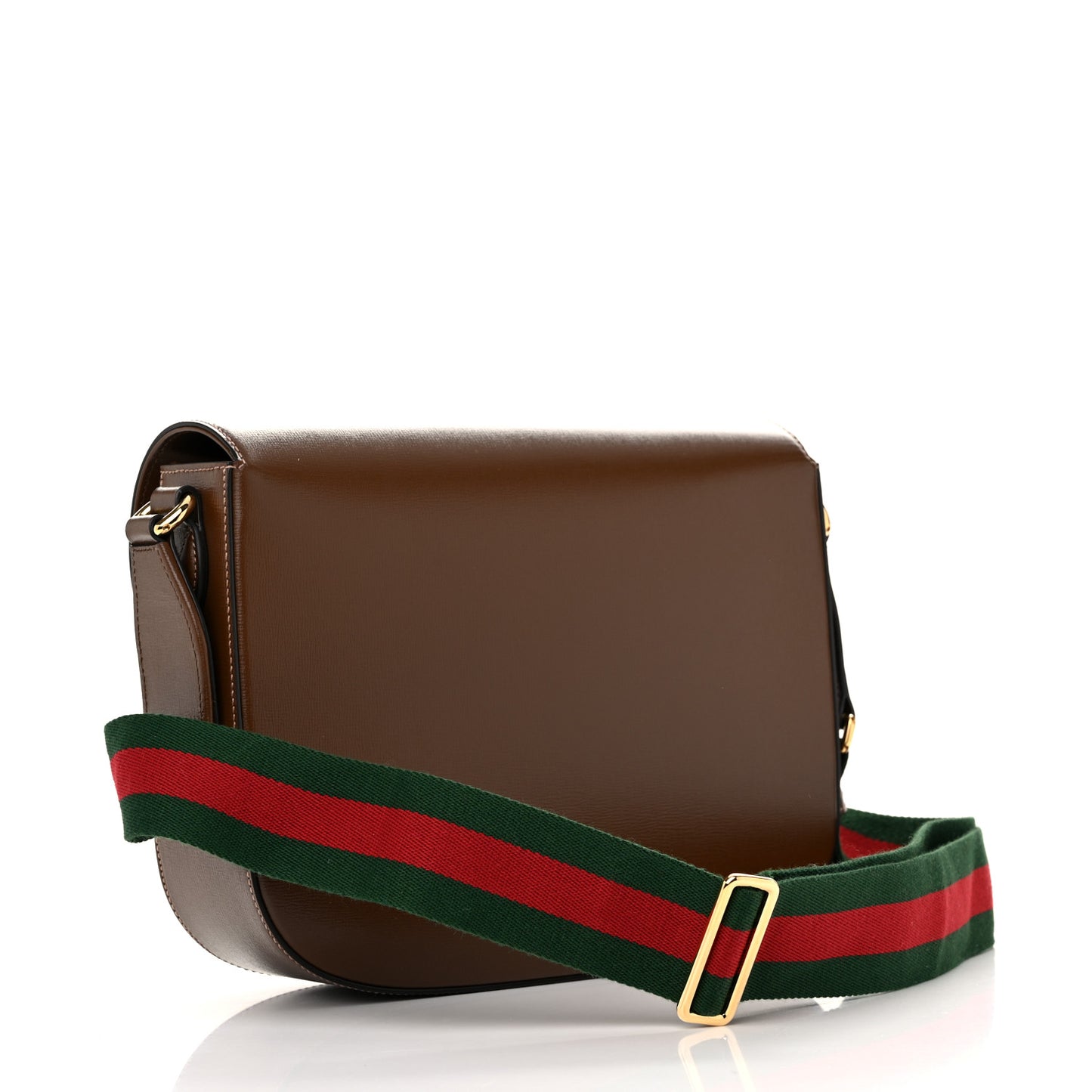 Azalea Calfskin Web Horsebit 1955 Shoulder Bag Brown Sugar