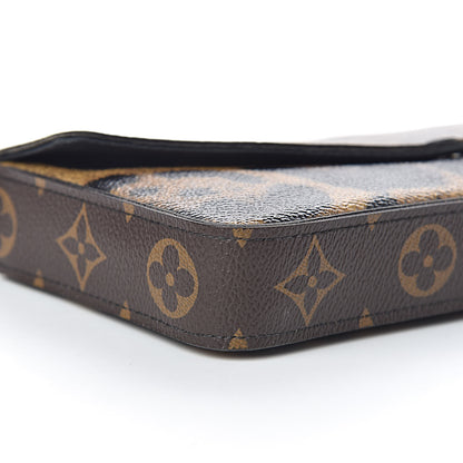 Louis Vuitton Monogram Animal Print Pochette Felicie Chain Wallet 9 of 11