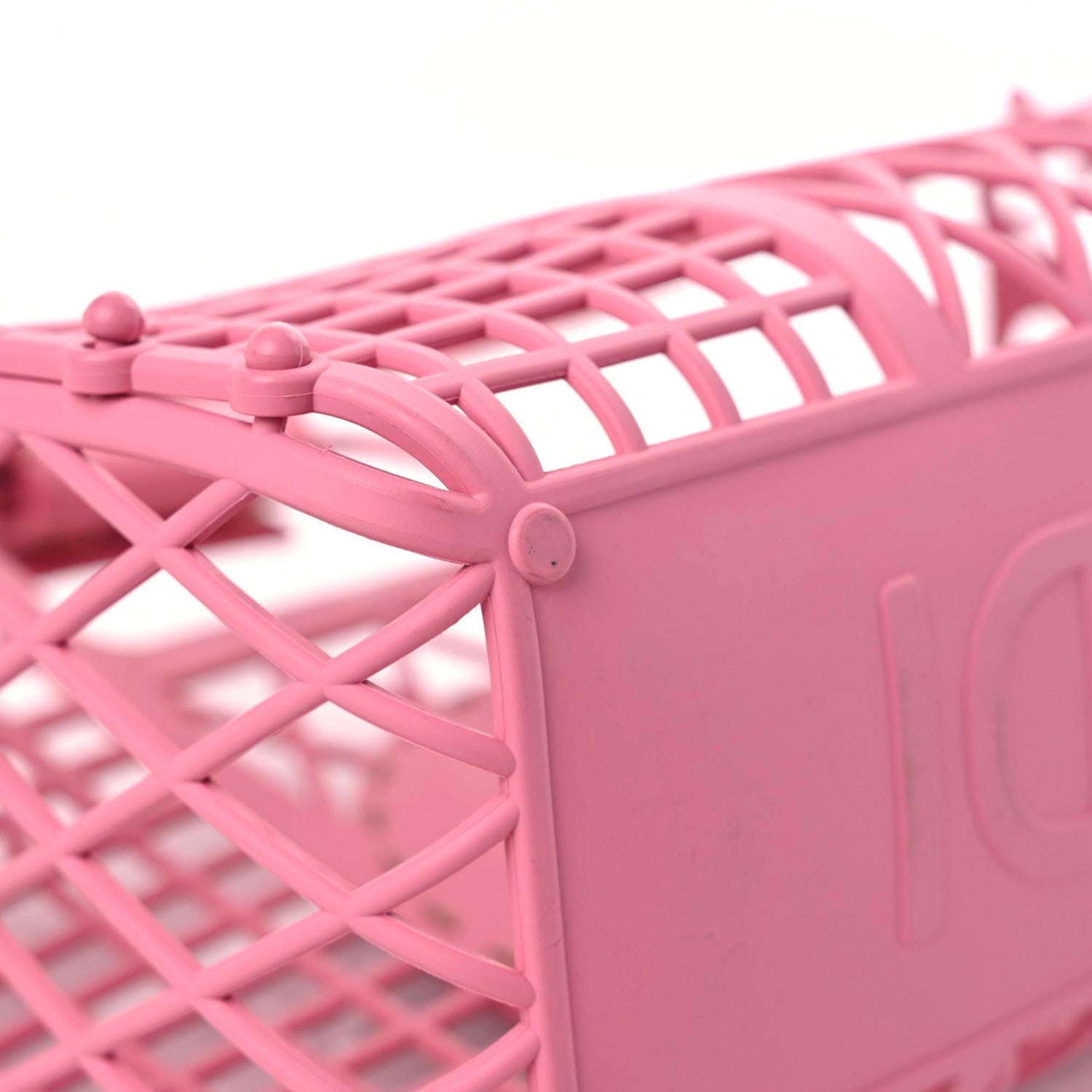 Fendi Recycled Plastic Vitello Liberty Matte Small Fendi Basket Rosa 7 of 16