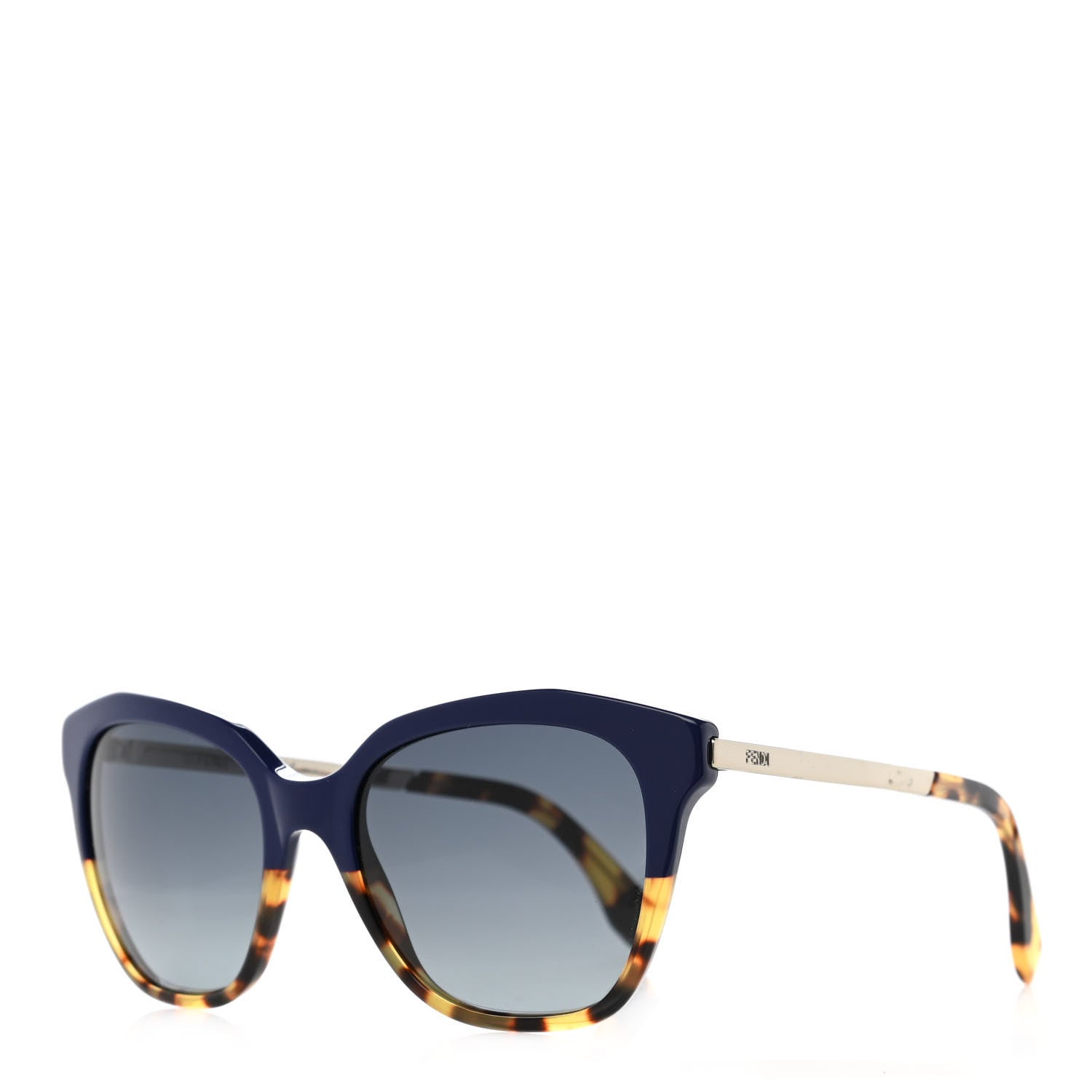 Fendi Acetate Cat Eye Sunglasses FF 0089/S Tortoise Blue 1 of 6