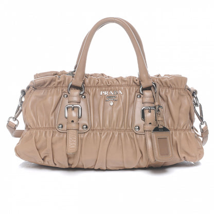 Prada Nappa Gaufre Shopping Satchel Visone 1 of 6