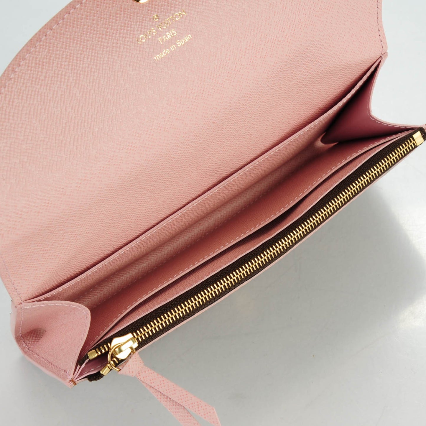 Damier Ebene Caissa Wallet Rose Ballerine