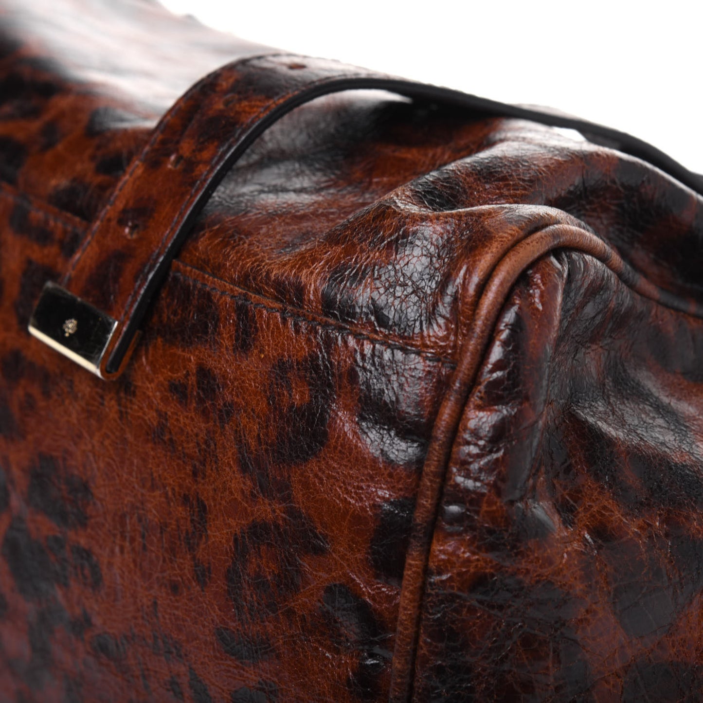 Shiny Leopard Oversized Alexa Dark Oak