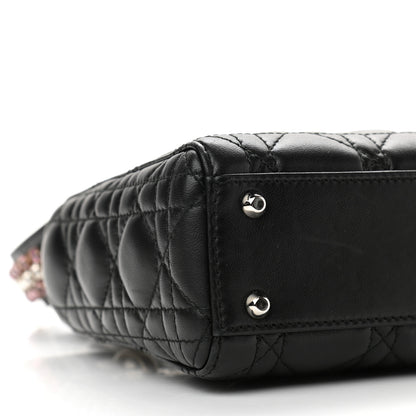 Christian Dior Lambskin Cannage Mini Lady Dior Black 9 of 11