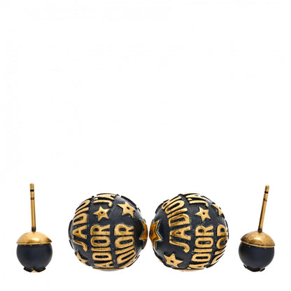 Christian Dior Metal J'Adior Mise En Dior Tribal Earrings Black 4 of 6