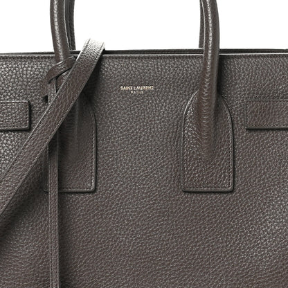 Saint Laurent Grained Calfskin Small Sac De Jour Taupe 10 of 12