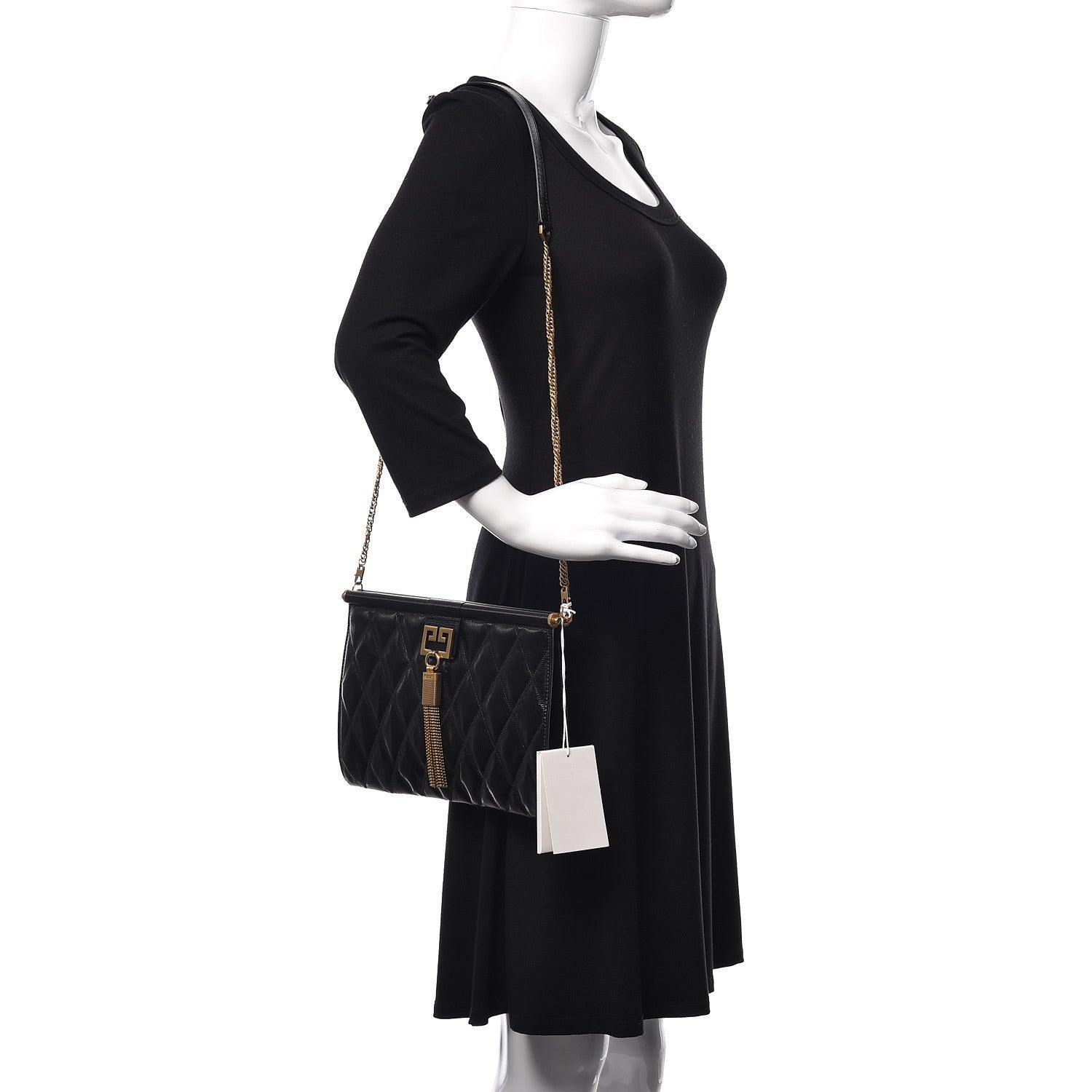 Givenchy Goatskin Quilted Medium Gem Bag Black 2 of 9