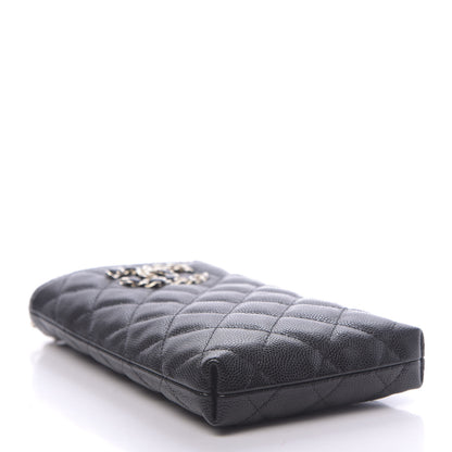 Chanel Caviar Quilted French New Wave Phone Holder With Chain Black 3 of 11