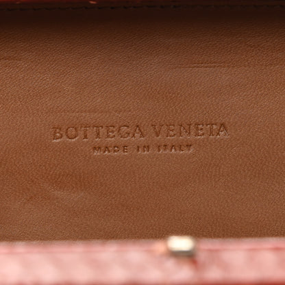 Bottega Veneta Ayers Goatskin Intrecciato Knot Clutch Brown 5 of 8