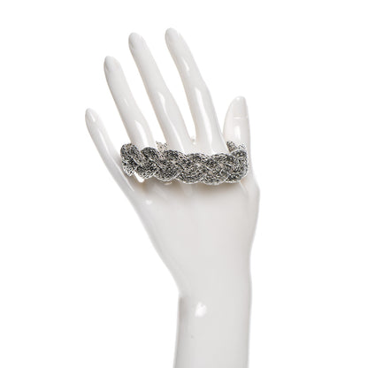 John Hardy Sterling Silver Blue Topaz Braided Classic Chain Clasp Bracelet L 2 of 5
