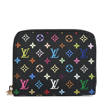 Louis Vuitton Monogram Multicolor Zippy Coin Purse Black Grenade 1 of 7