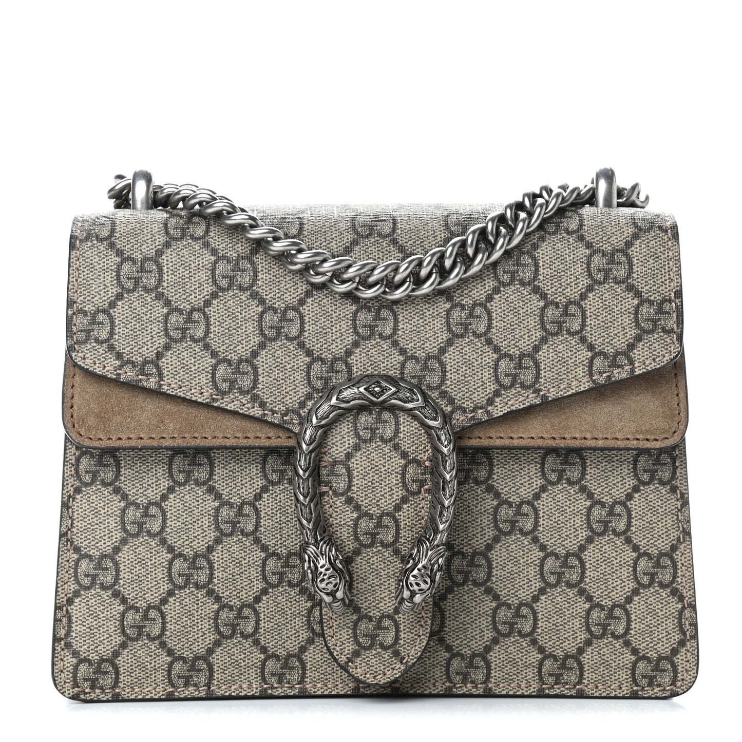 GG Supreme Monogram Mini Dionysus Shoulder Bag Taupe