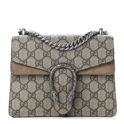 Gucci GG Supreme Monogram Mini Dionysus Shoulder Bag Taupe 1 of 10